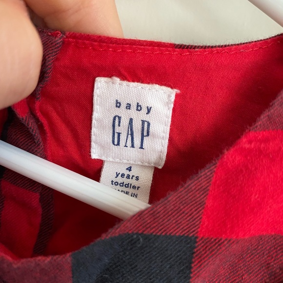 Baby Gap Buffalo Check Ruffle Top 4T - Picture 3 of 3